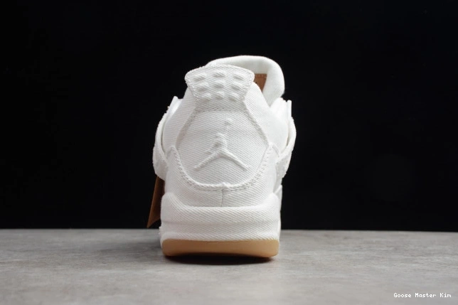 x Levi's AO2571-100 Jordan 'White' Air 4 0812